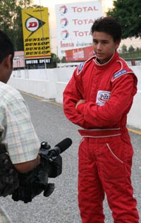 Sandy Stuvik pleasing the media