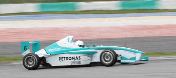 Sandy Nicholas Stuvik at 2009 Formula BMW Test