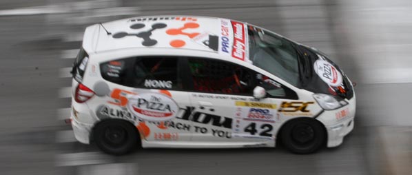 Sany racing the Pro Car series at Bira