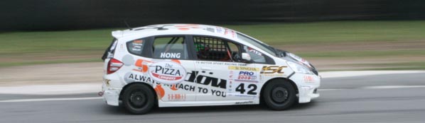 Sany racing the Pro Car series at Bira