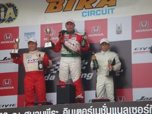 Tony at Bira for the 2009 Honda racing fest - Race 1