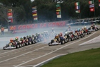 Rotax Max Junior group C+ D heat 1 start, so far so good