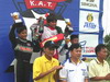 On top of the podium