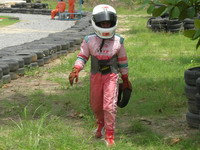 The long walk back from a broken kart