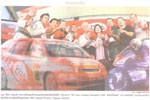 Pizza Company Team presented in manager Newspaper
